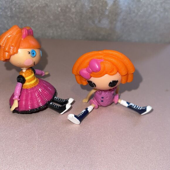 LalaLoopsy Mini Dolls~ Bea Spells a Lot & Sunny Side Up 3" Excellent Red Heads - Picture 5 of 8